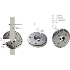 CAO Lampe Tente / Parasol -Campinga Boutique cao lampe tente parasol 3