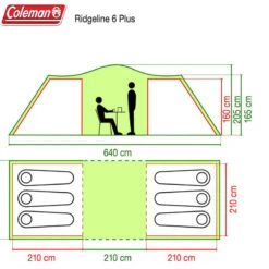 COLEMAN Ridgeline 6 Plus -Campinga Boutique coleman ridgeline 6 plus 4