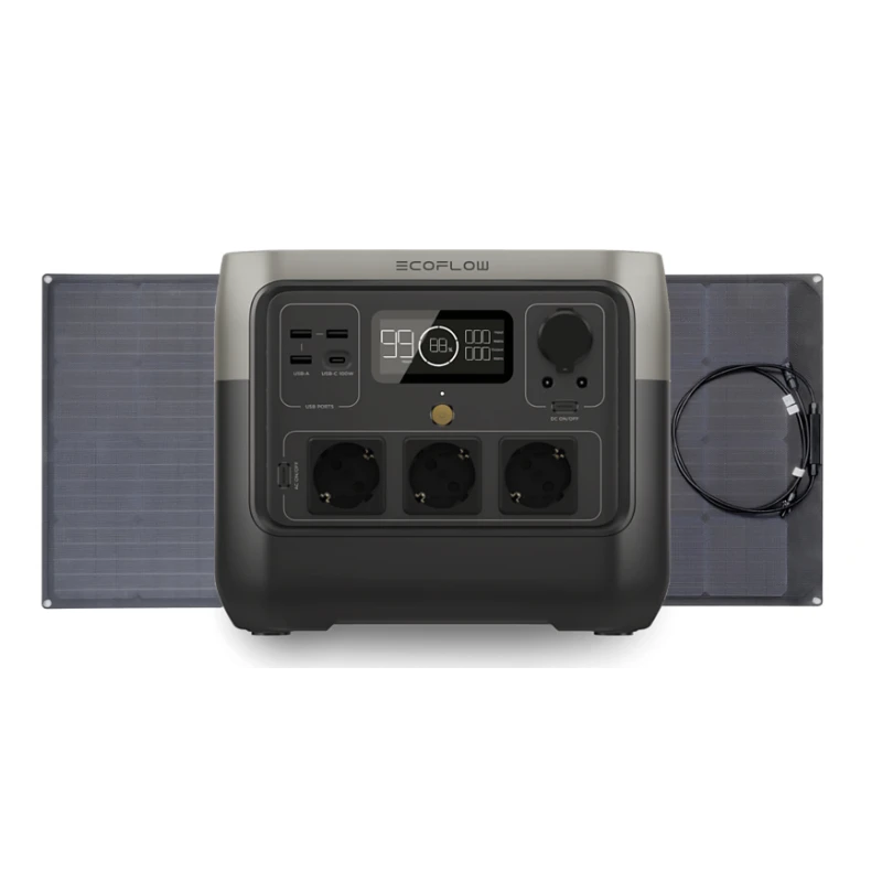 ECOFLOW River 2 Pro 768 Wh + Panneau Solaire 110 W 3 ECOFLOW River 2 Pro 768 Wh + Panneau Solaire 110 W