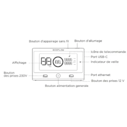 ECOFLOW Télécommande Delta Pro -Campinga Boutique ecoflow telecommande delta pro 3