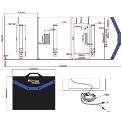 EM Kit Solaire Pliant HPP-140W - Régulateur MPPT -Campinga Boutique em kit solaire pliant hpp 140w victron bluesolar mppt 75 10 3