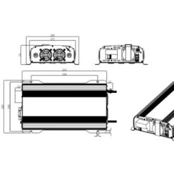 EM Convertisseur PSW-DIF 1600 W -Campinga Boutique energie mobile psw dif 1600 w 3